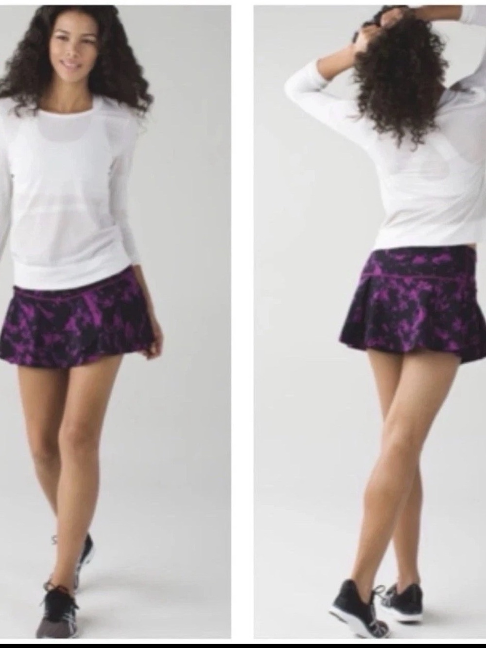 Lululemon Hit Your Stride Skirt Breezie Regal Plum/purple/Black Sz 6